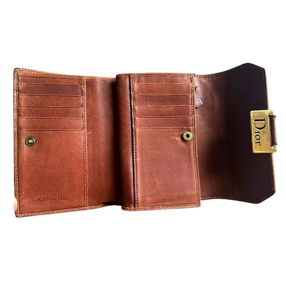 Lady DIOR Navy Blue Trotter Street Chic Wallet with Coin Pouch - Picture 2 of 16